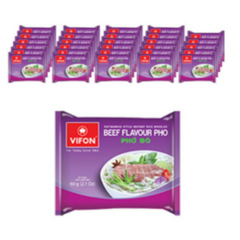 비폰 포보 베트남 쌀국수 즉석라면 소고기맛, 60g, 60개