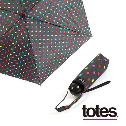 totes(토스) 5단 파우치 수동우산 A105 모음 (초소형) 양산겸용