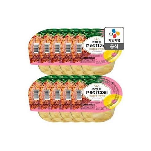쁘띠첼과일젤리파인애플, 210g, 12개