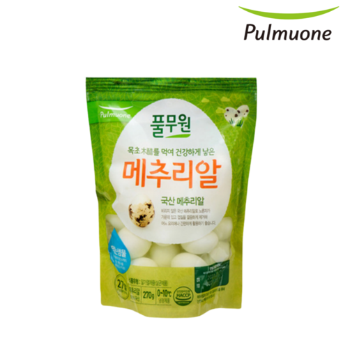 풀무원 목초 깐메추리알 270g, 7개