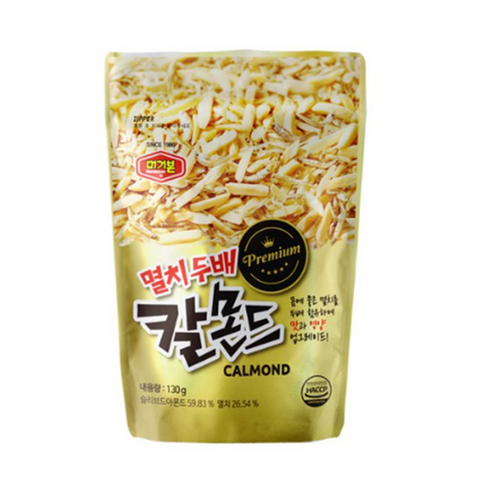 머거본 멸치 두배 칼몬드, 130g, 2개