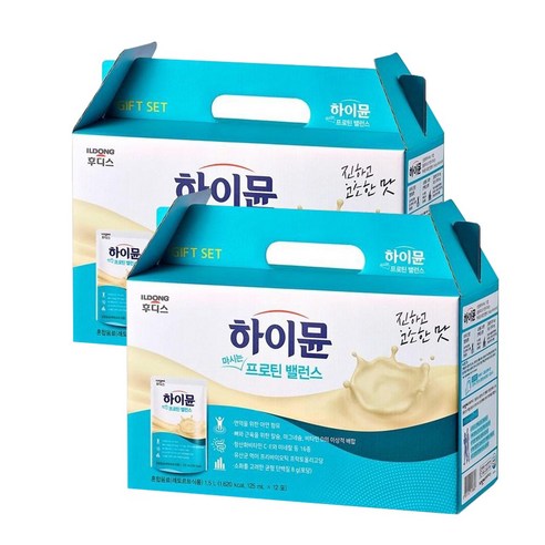 일동후디스 하이뮨 마시는 프로틴 밸런스 12포 2박스, 2개, 125ml
