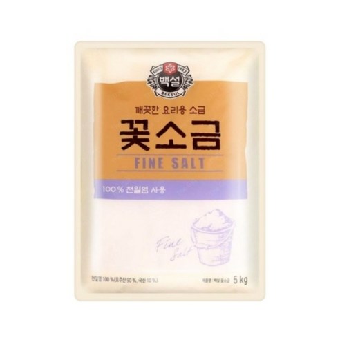 백설 꽃소금, 1개, 500g