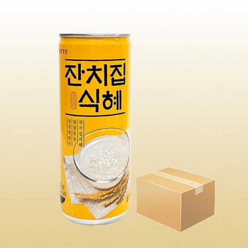 [롯데칠성음료] 롯데 잔치집 식혜 240ml x 30캔 전통음료, 없음, 단일