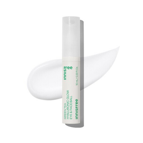 이니스프리 그린티 히알루론산 글로우 아이 앤 페이스볼, 1개, 10ml