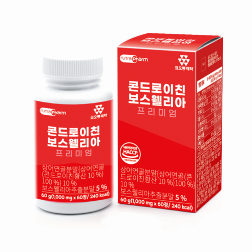 코오롱 제약 콘드로이친 보스웰리아, 2개, 60정