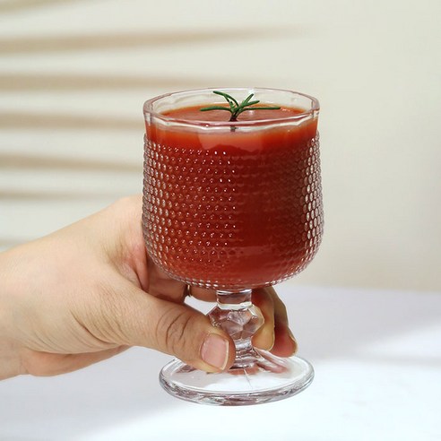 멜비유 미니고블렛 감성술잔 185ml, 도트, 6개