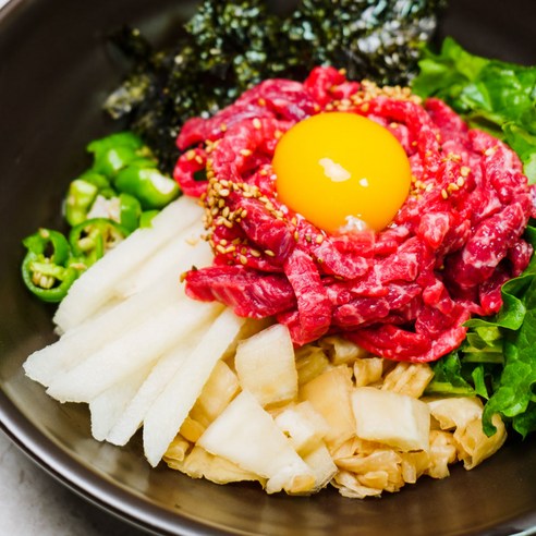 미트지엥 호주산 우부채살 구이용 (냉장), 300g, 1개 육회 10 한우 육회 200g, 1개