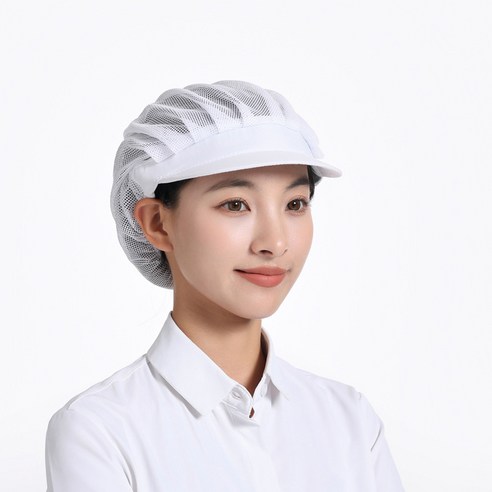 블라제스 남녀공용 편안한 위생모자, 화이트 올망사, 3개
