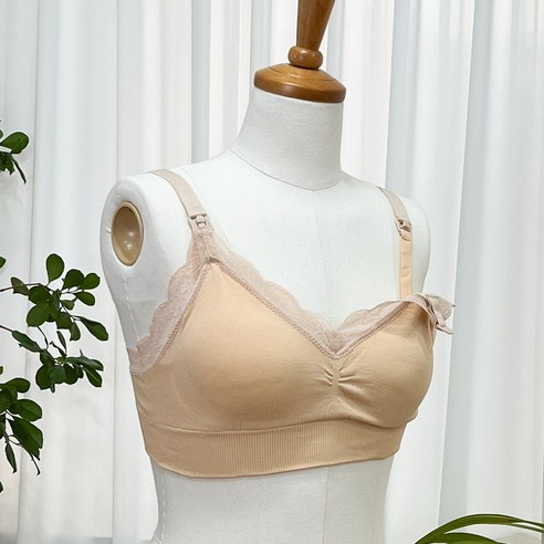 루다벨 노와이어 원터치 투톤 수유 브라