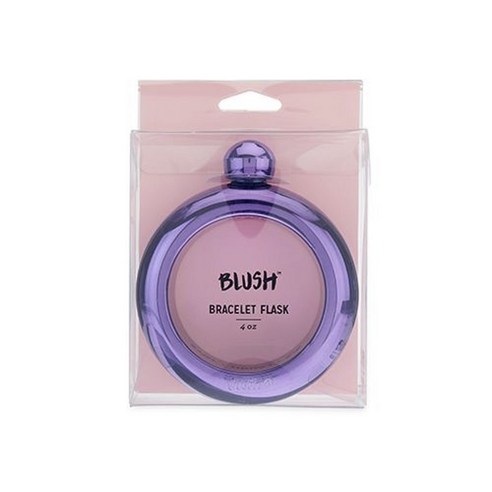 블러쉬 브래슬릿 플라스틱 플라스크 118.3ml, 1개, Violet