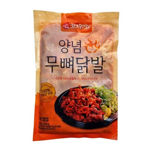 양념 무뼈닭발 350g (다우린) 닭발국내산 254035, 1개 화통한직화무뼈닭발세트