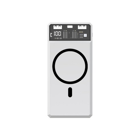PYHO 보조배터리 20000mAh 급속충전 슬림 휴대용 무선보조배터리 20000mAh, 블랙