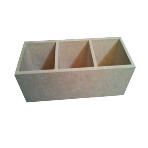 목재반제품 냅킨아트 목재 MDF 연필꽂이 3가지 종류, 1개, 3칸