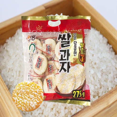 미룡 구운 달콤한 쌀과자, 275g, 2개