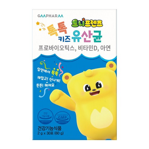 지엠팜 트니프렌즈 톡톡키즈 유산균 30p, 1개, 60g