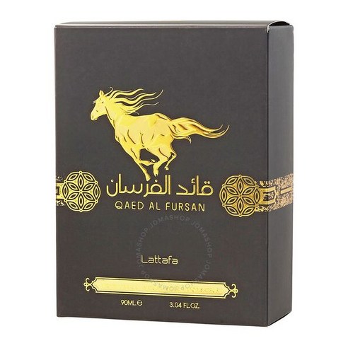 Lattafa 남성용 Qaed Al Fursan EDP 스프레이 3온스 향수, 90ml, 1개