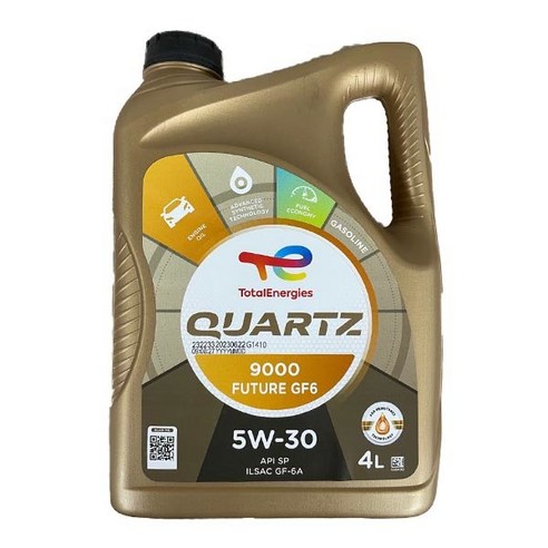 토탈쿼츠 9000 퓨처 5W30 SP 4L, 1개, 토탈쿼츠 9000 퓨처 5W30_4L