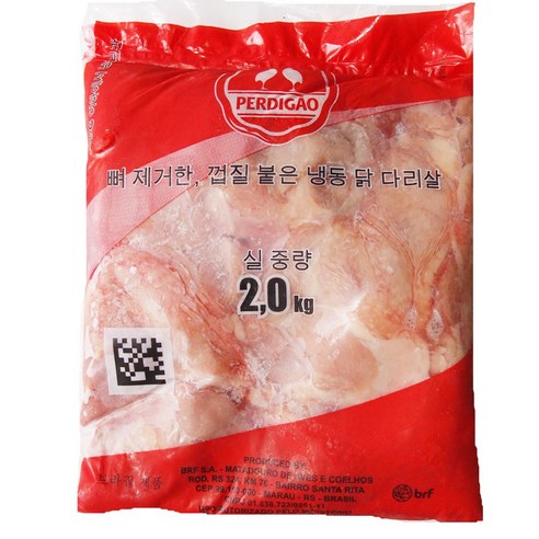 생활고기 뼈를 발라낸 닭다리살 닭정육 PERDIGAO 2kgx3팩
