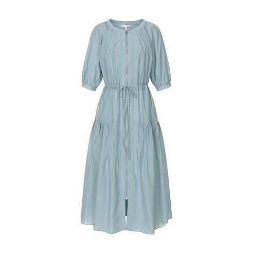 앞지퍼 볼륨 소매 원피스 OW3MCO520DT