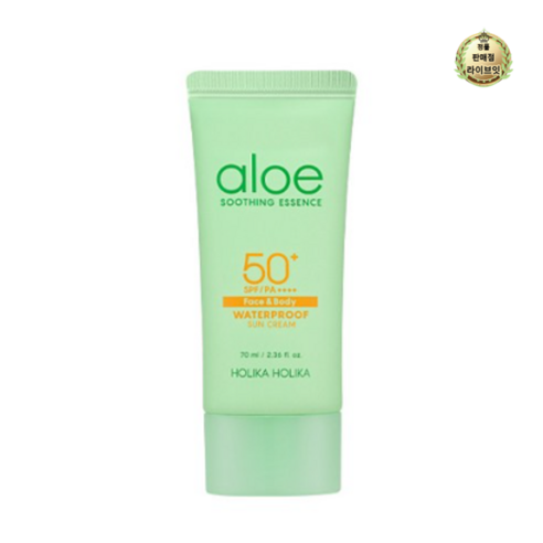 홀리카홀리카 알로에 워터프루프 선크림 SPF 50+ PA++++, 70ml, 1개