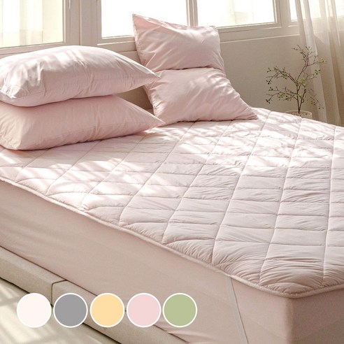 보넬라 먼지없는 알러지케어 침대패드 고정밴드, 핑크