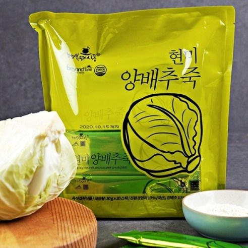 행복우리식품 농부의 딸 현미양배추죽, 600g, 1개