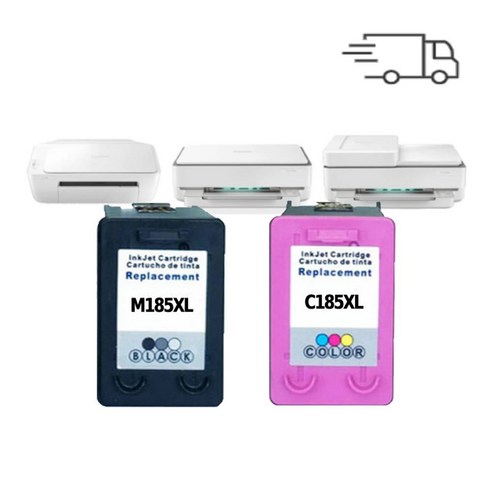 예스프라자 삼성 SL-J1780W 잉크 토너 가정용 프린터기 SL-J1680 J1780DW J1685 J1683 잉크젯 호환, 1개입, 슈퍼대용량 C185 컬러색