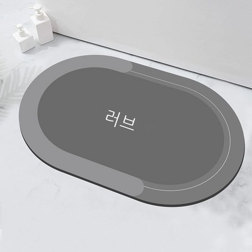 화장실 흡수속 건조 발판 화장실 욕실 입구 카펫 모조 규조 진흙 바닥 깔개 가정용 목욕 침실, 다뉴브강. - 러브.