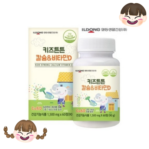 일동생활건강 키즈튼튼 칼슘 앤 비타민D, 1개, 90g