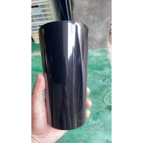 ZZJJC 아이디어 보온병 아이디어 텀블러 아웃도어 보온병, 펄 블랙 커스터마이징 로고, 500ml