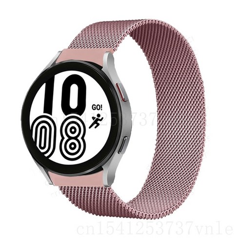 시계 액세서리 삼성 갤럭시 시계 4 Watch4 40MM /44MM Watch4 클래식 42MM /46MM 밴드 패션 팔찌 손목 |, 로즈 핑크