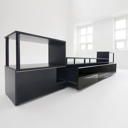 거실 공간의 품격을 높이는 완벽한 선택, 유리포함 3000 TV 거실장 세트!