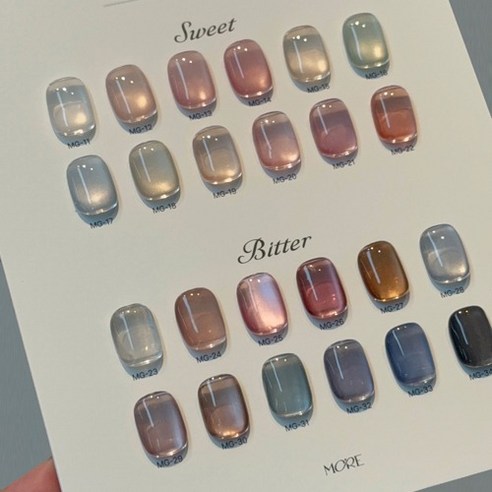 곰손도 금손되는 마법! 모어젤 비터 스윗 자석젤로 완성하는 나만의 네일 아트 모어젤자석젤