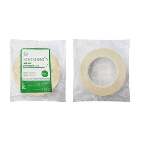 스팀 인디케이터 테이프 25mm 수술용 멸균 소독테이프, 2개