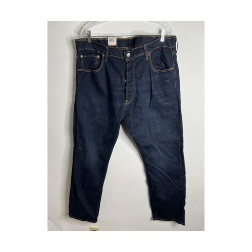 리바이스 Levi's 501 Fit Men’s Jeans Dark Blue Size 40X32 Stretch Buttons
