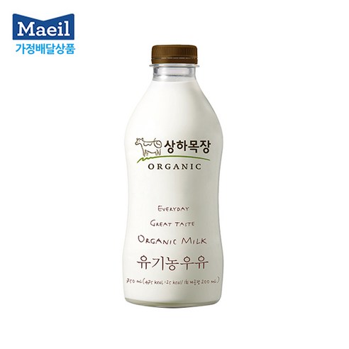 매일유업 상하목장 유기농우유 750ml X 4개/냉장우유/냉장무/배, 4개