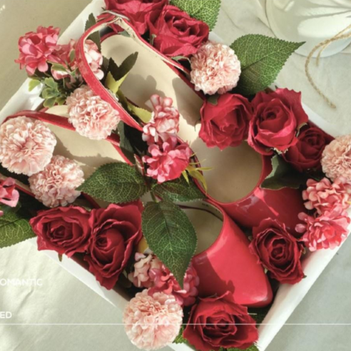 꽃신박스 플라워박스 곰신선물 여자친구전역선물로 로맨틱한 선물을 전하세요!