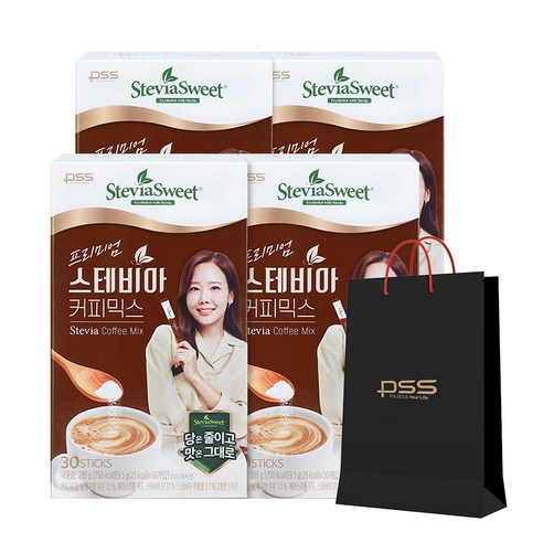 천연의 단맛으로 달콤한 펄세스 프리미엄 스테비아 커피믹스