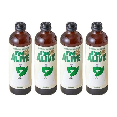 아임얼라이브 유리병 콤부차 오리지날, 315ml, 8개