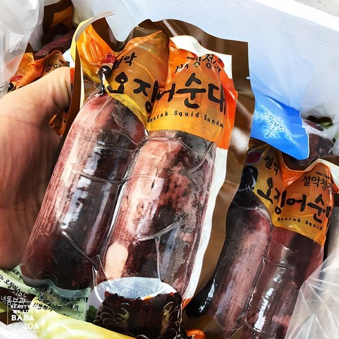 속초 특산 설악 오징어순대 대 500g 1팩, 1개