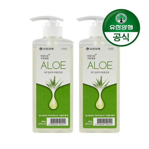 아름다운주방세제 알로에, 700g, 2개