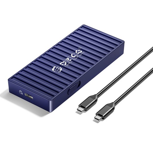 오리코 M.2 USB3.2 Gen2 컨테이너 외장SSD 케이스 9606/9610, 블루, 10Gbps C to C타입