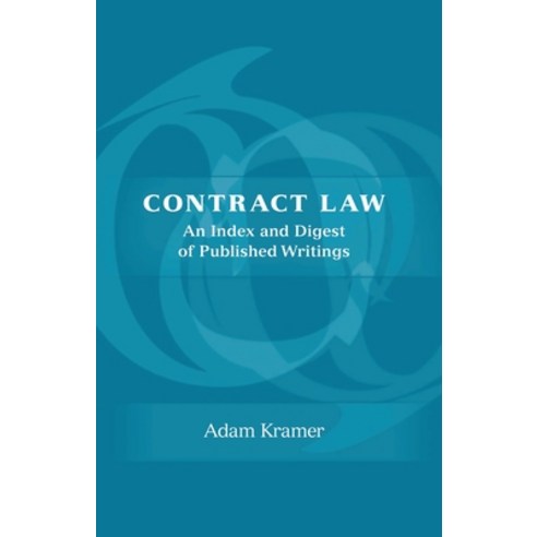 (영문도서) Contract Law: An Index and Digest of Published Writings Paperback, Hart Publishing, English, 9781841135748
