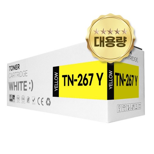 브라더 TN-267 호환 토너 HL-L3210CW MFC-L3750CDW L3551CDW, 1개, 노랑