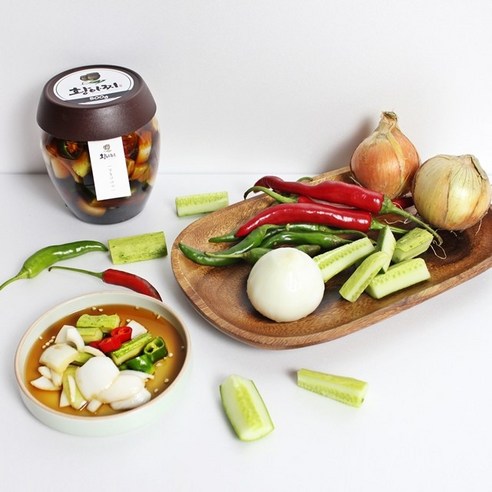 [황아찌] 다양한 채소를 사용한 모둠장아찌, 300g, 1팩 메론장아찌