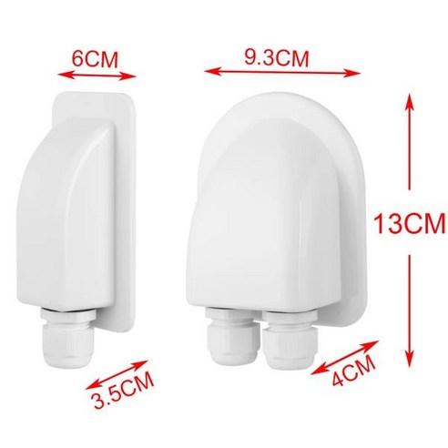 단일 이중 포트 방수 케이블 엔트리 글랜드 박스 태양열 패널 캠핑카 지붕 RV 카라반 보트 터미널 블록, 02 Single Hole