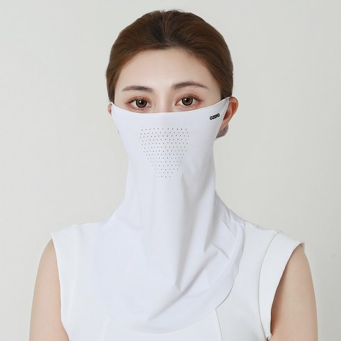 오제로 자외선 차단 햇빛 가리개 쿨 스포츠 골프 마스크1+1+1, 화이트, 1세트