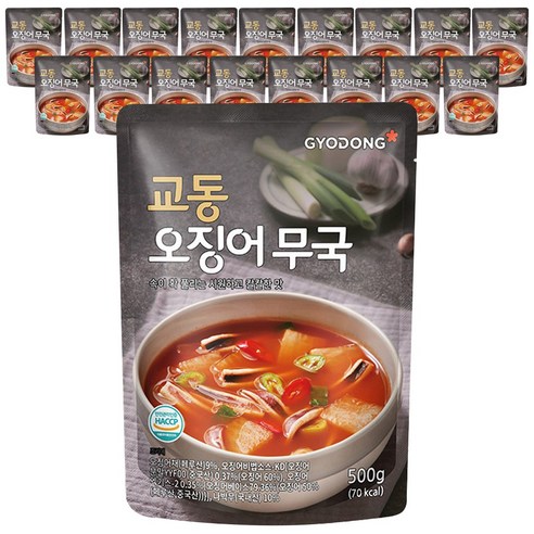 교동식품 오징어무국, 500g, 18개