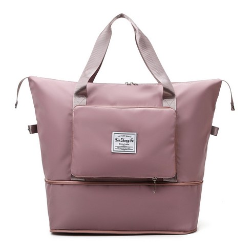 2022 여행가방 여성 단거리 핸드백 대용량 운동 접기 수납가방 출장짐 가방 헬스백, 벚꽃 가루
